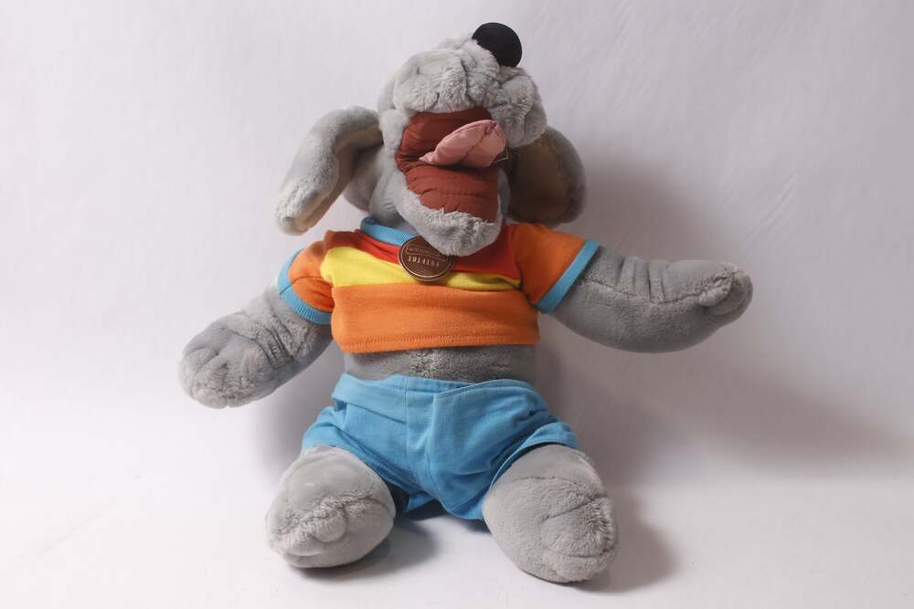 Non Working 1980s Ganz Bros Wrinkles Talking Hound Dog Plush Hand Puppet Vintag